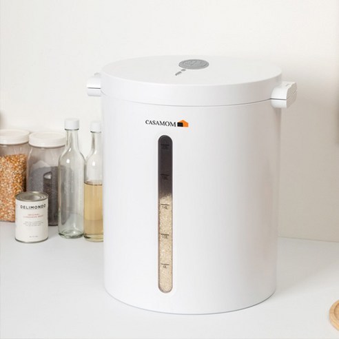 쿠팡공구 33차/ 마이미 진공쌀통[24kg대용량/유무선] 25년+특허기술(트레이+충전식+압축+진공)쌀벌레방지 밥맛보장 신선도유지 쌀통 USB충전 진공밀폐 쌀보관통 저소음 사료보관