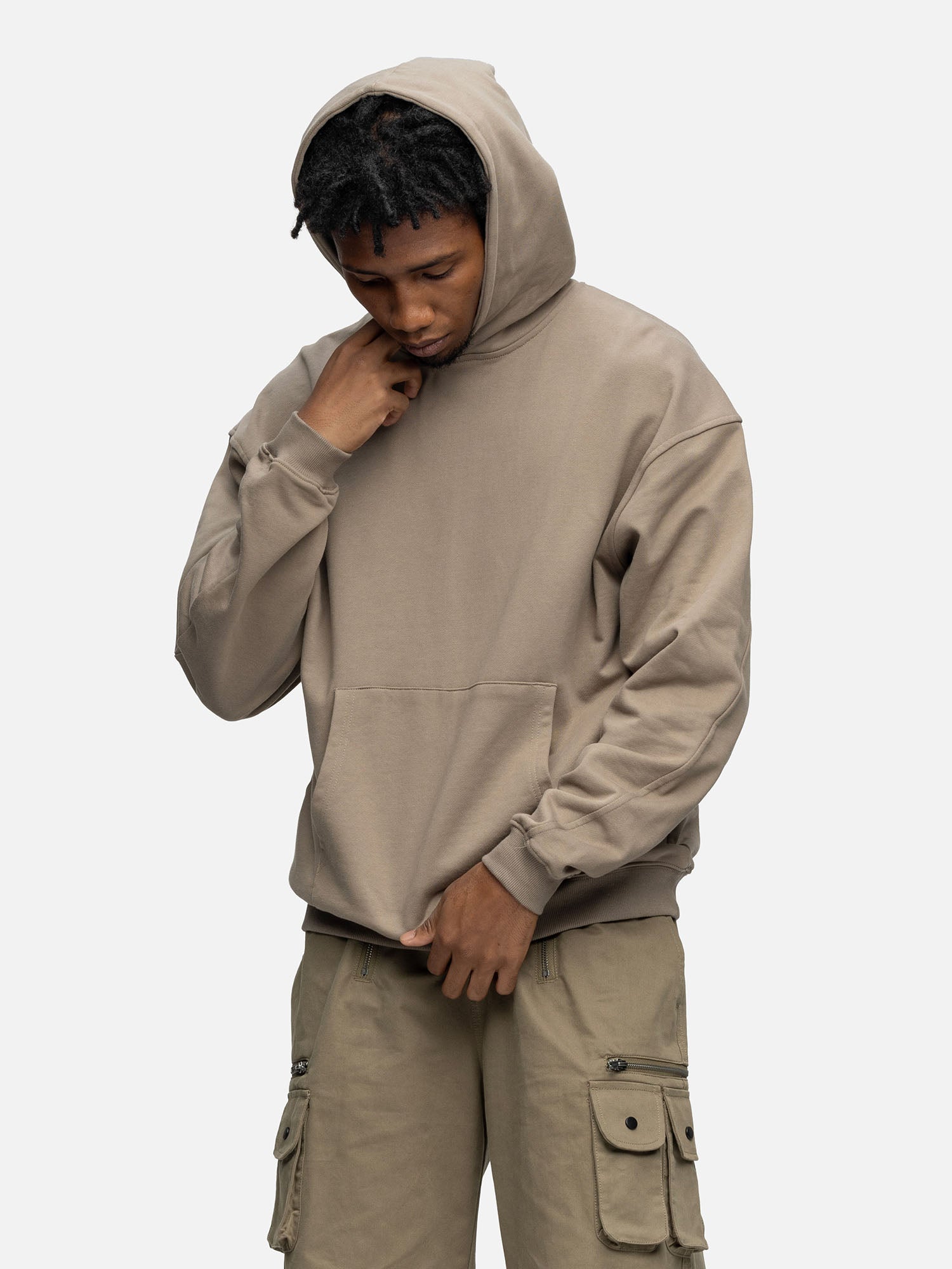 OVERSIZED HOODIE CEMENT