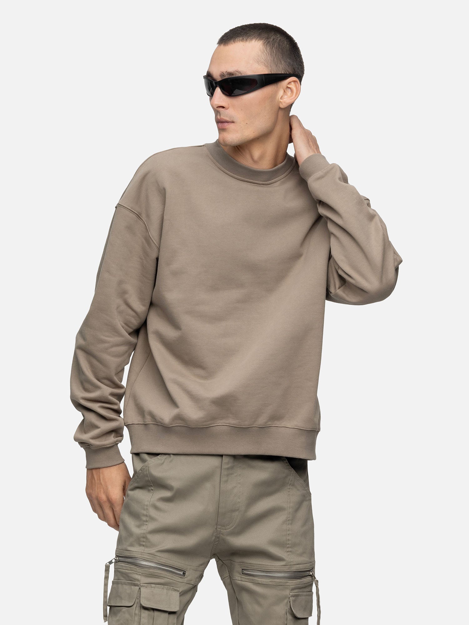OVERSIZED SWEATSHIRT CEMENT
