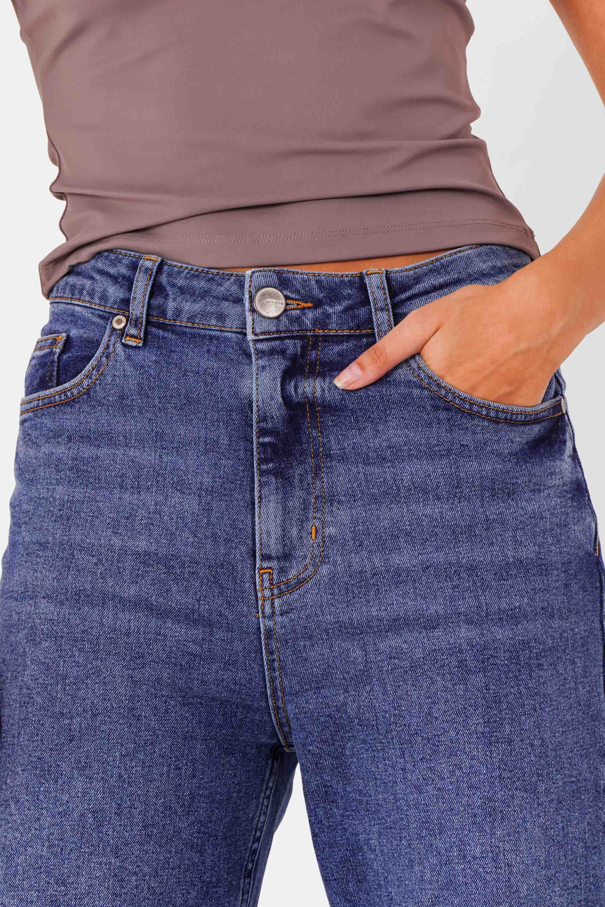 Blue elephant leg jeans