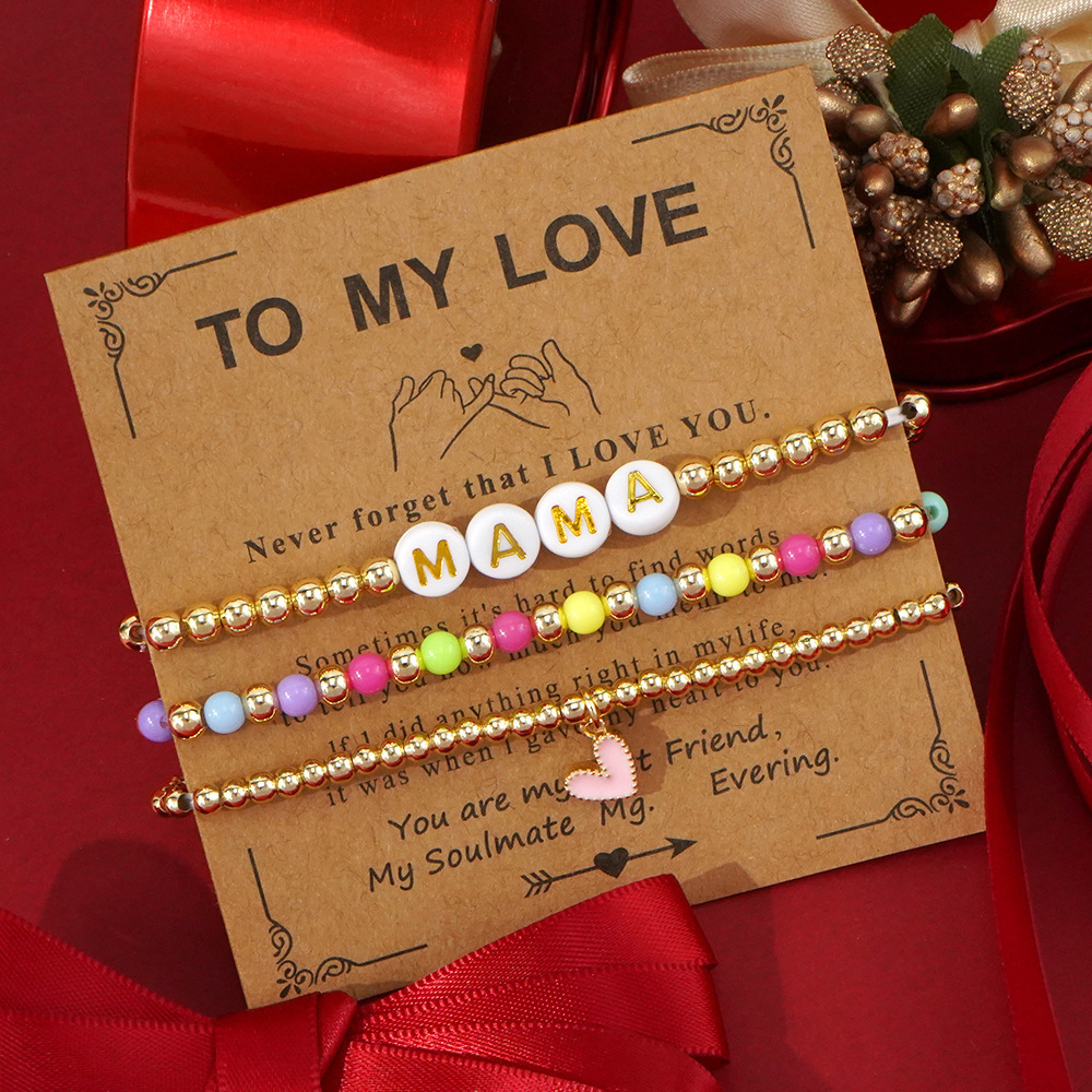 Mother's Day MAMA Beaded Bracelet