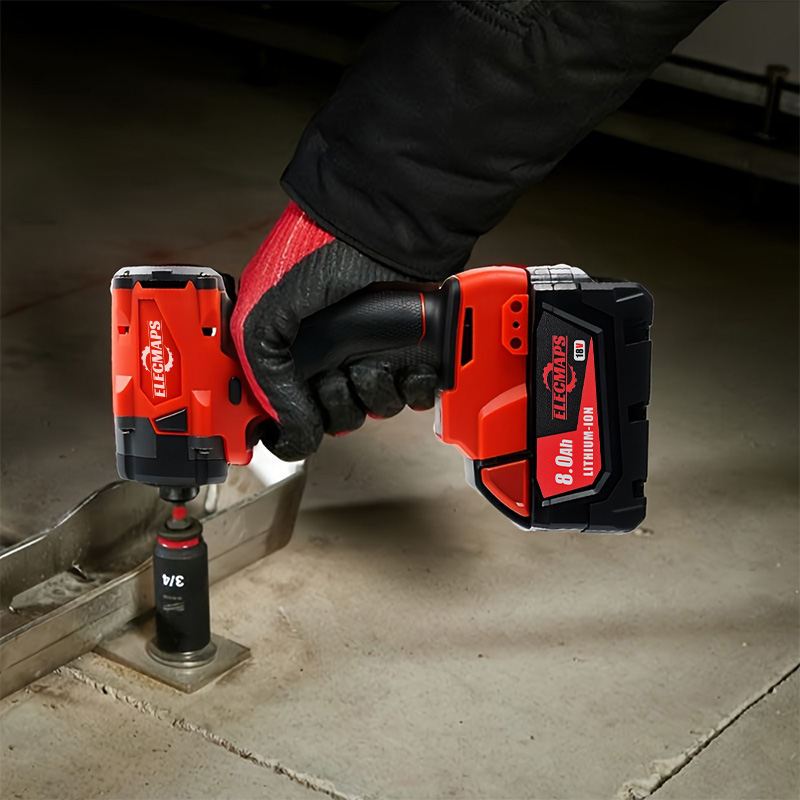 1/4" Brushless Impact Driver - 3,200 RPM & 3,800 IPM , Red and Black