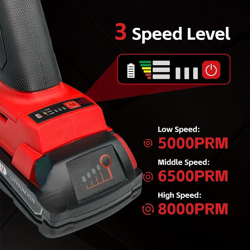 4-1/2" Angle Grinder – Wireless, Compatible Metal Cutting,Anti-Rust Removable Guard – Stainless Steel/Rubber Grip