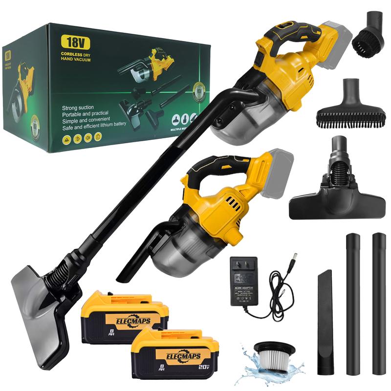 Cordless Vacuum Cleaner for 20V MAX Battery, Handheld Vacuum Cleaner for Home Car Hardwood Floor Carpet, Portable Shop Vacuum with Washable HEPA Filter