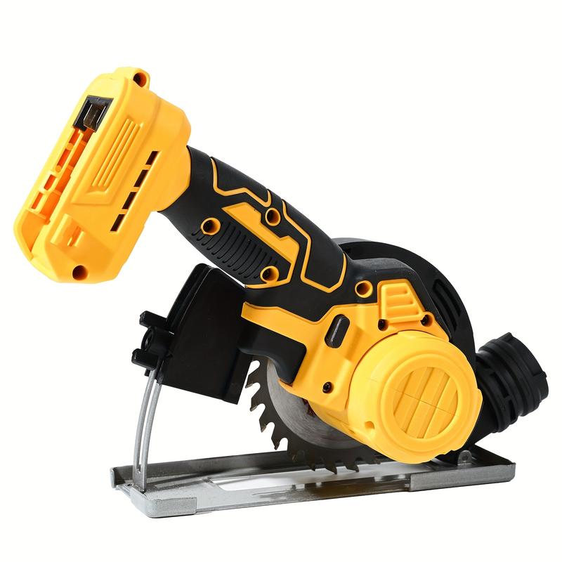 4-inch Brushless Compact Circular Saw, Suitable for 20V Battery, Adjustable Protection Angle, 4 Adjustable Gears, 20000RPM/min, Suitable for Home Decoration, Board, Stone, Tile Cutting