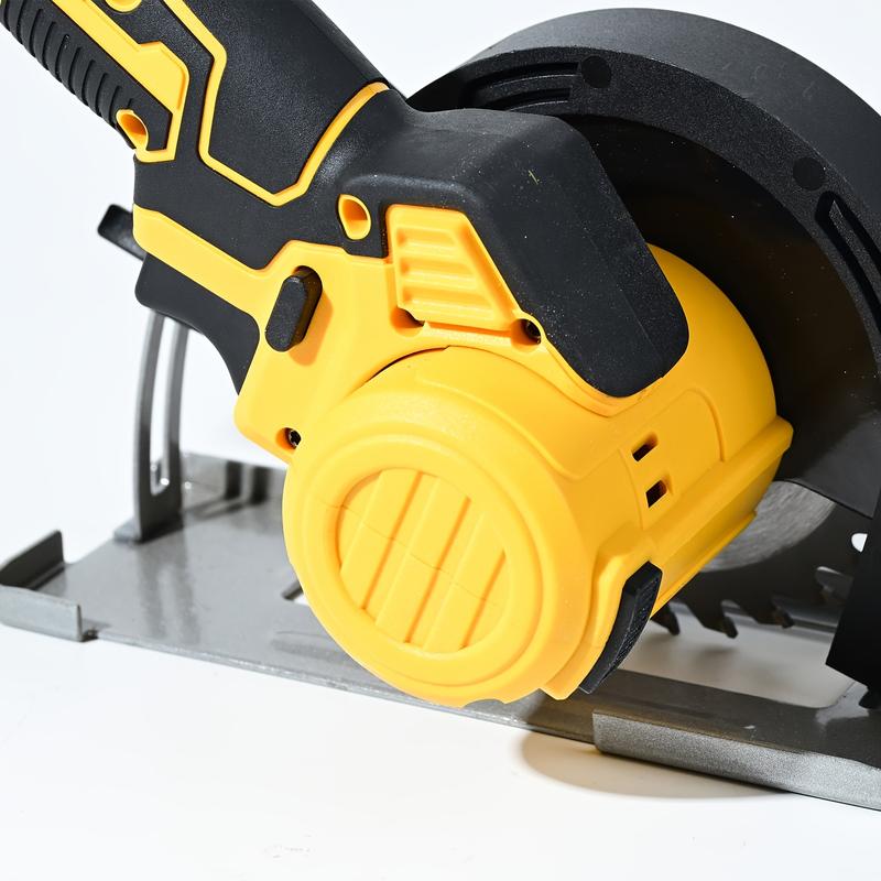 4-inch Brushless Compact Circular Saw, Suitable for 20V Battery, Adjustable Protection Angle, 4 Adjustable Gears, 20000RPM/min, Suitable for Home Decoration, Board, Stone, Tile Cutting