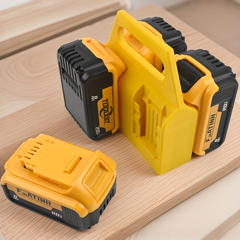 Universal Power Tool Battery Holder – Portable Organizer Rack for 20V Battery Packs, Quick Mount Storage for Jobsite & Workshop Use