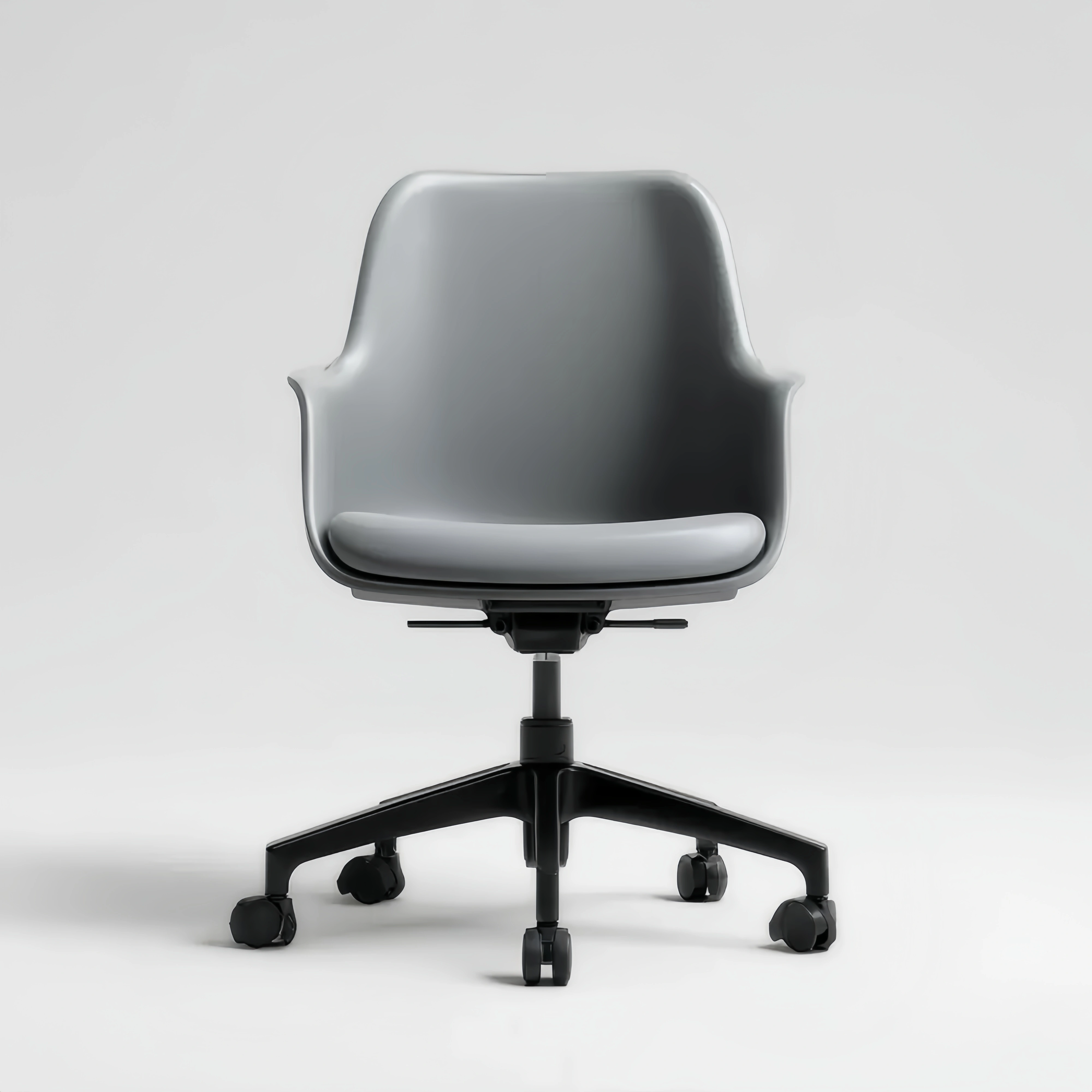 Bürostuhl Kunststoffpolster 50x50x90 cm – Grau – Ergonomisches Design