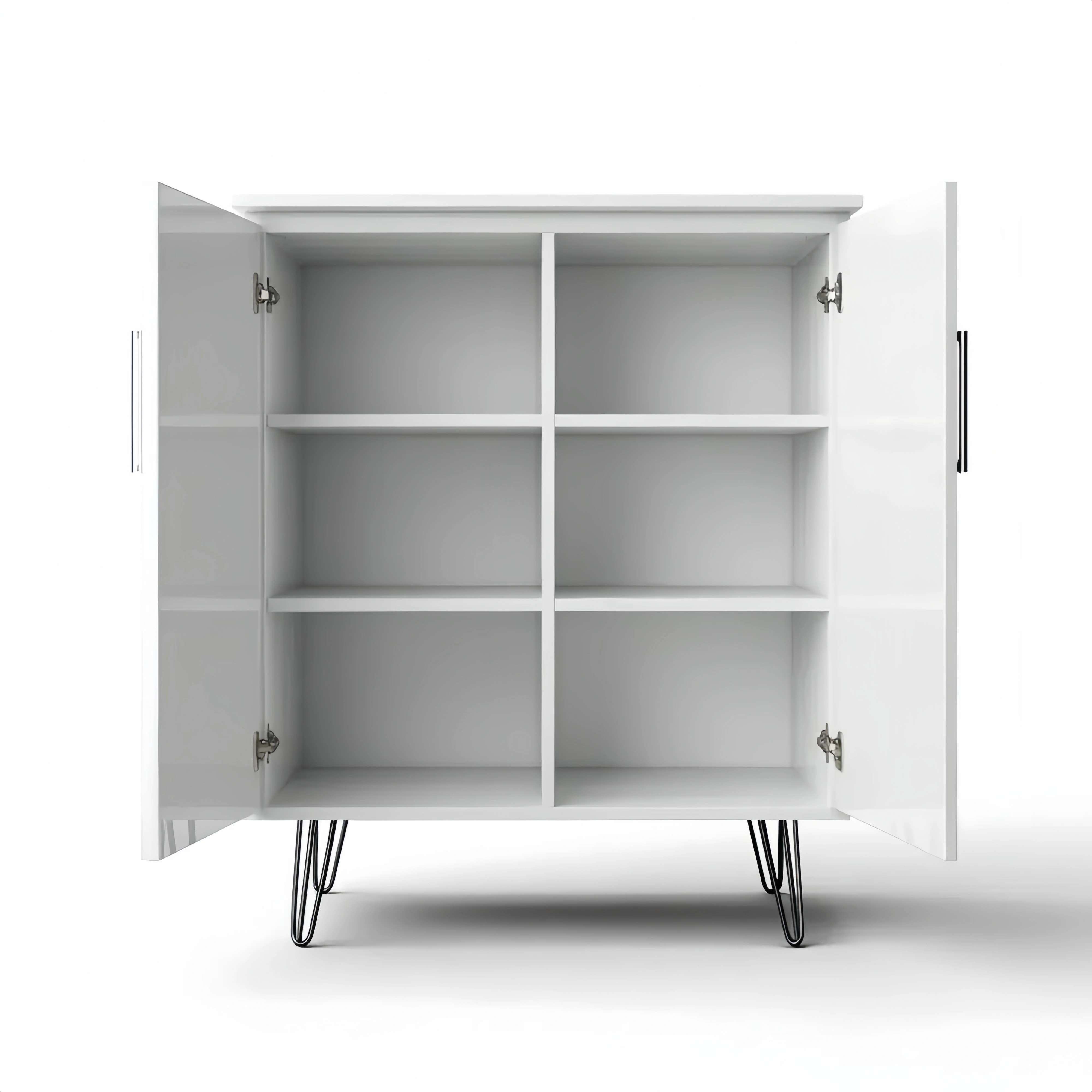 Aufbewahrungsschrank Holz 80x40x90 cm – Weiß