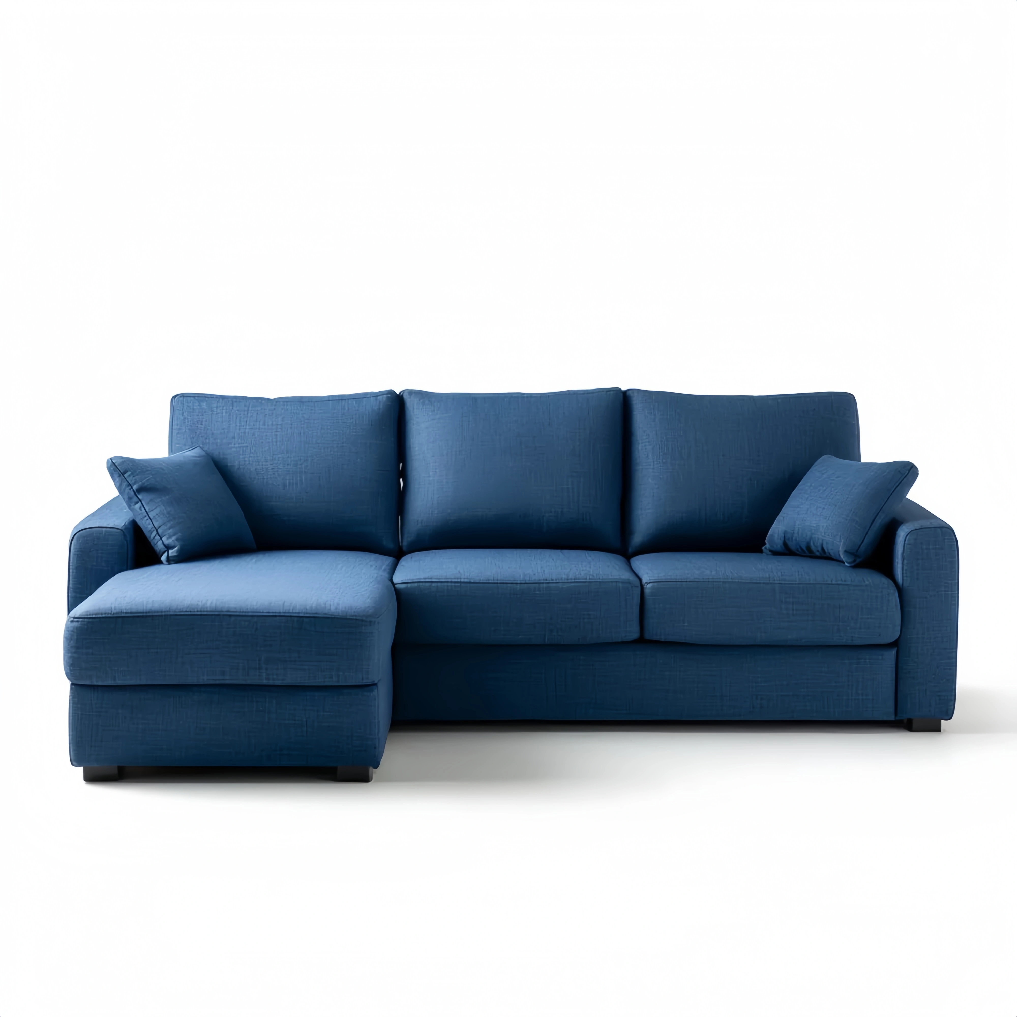 Ecksofa Stoff 280x160x85 cm – Blau – Moderne Funktionalität