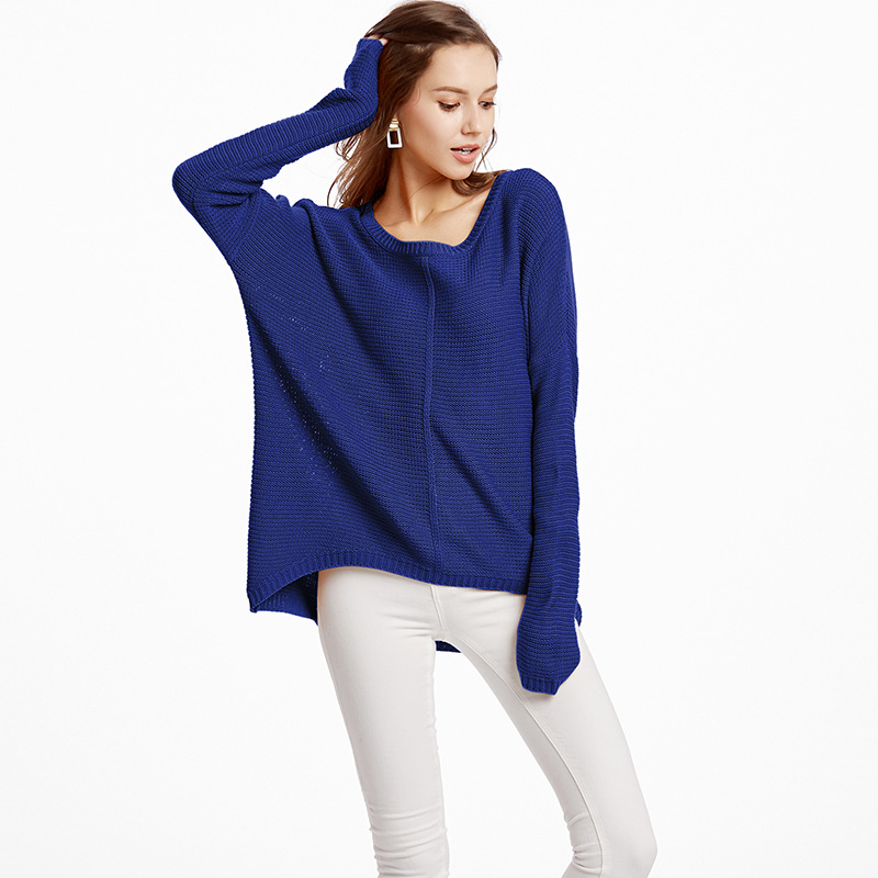 Women's Plus Size Crewneck Pullover Knit Sweater