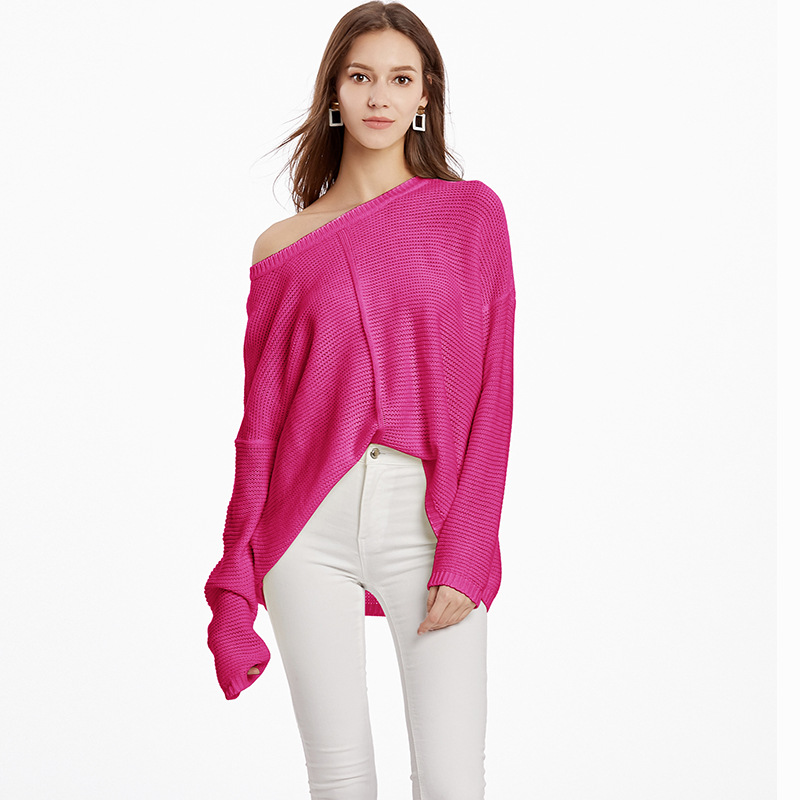 Women's Plus Size Crewneck Pullover Knit Sweater