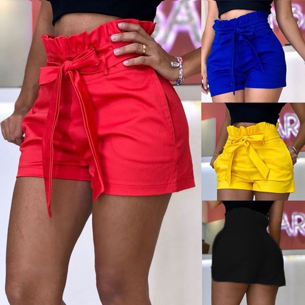 Pocket Tie-Waist Wide-Leg Casual Shorts