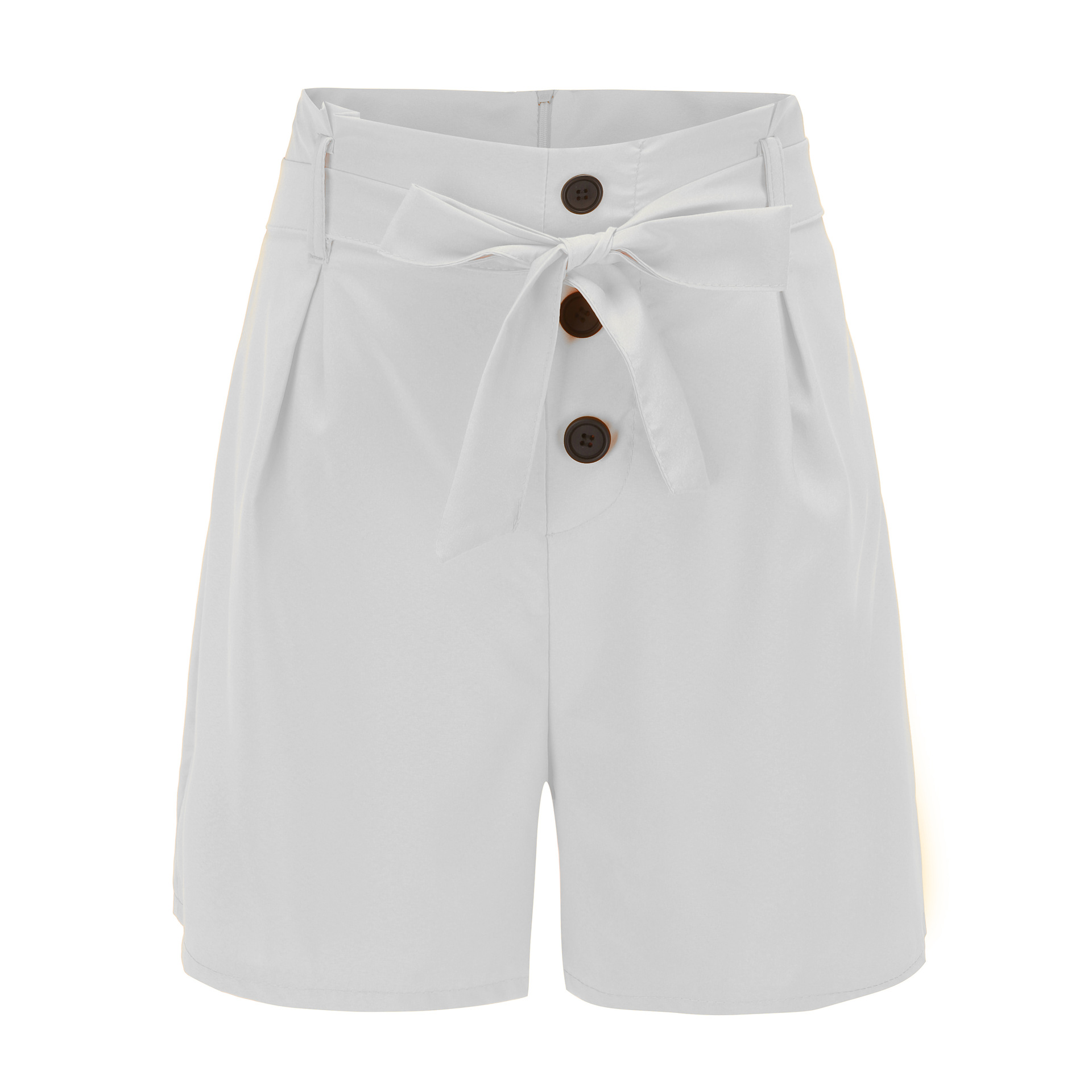 Women's High Waist Belted Wide Leg Shorts