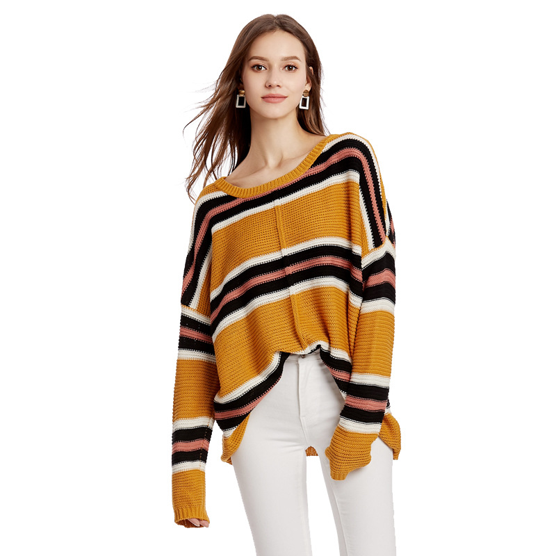 Women's Plus Size Crewneck Pullover Knit Sweater