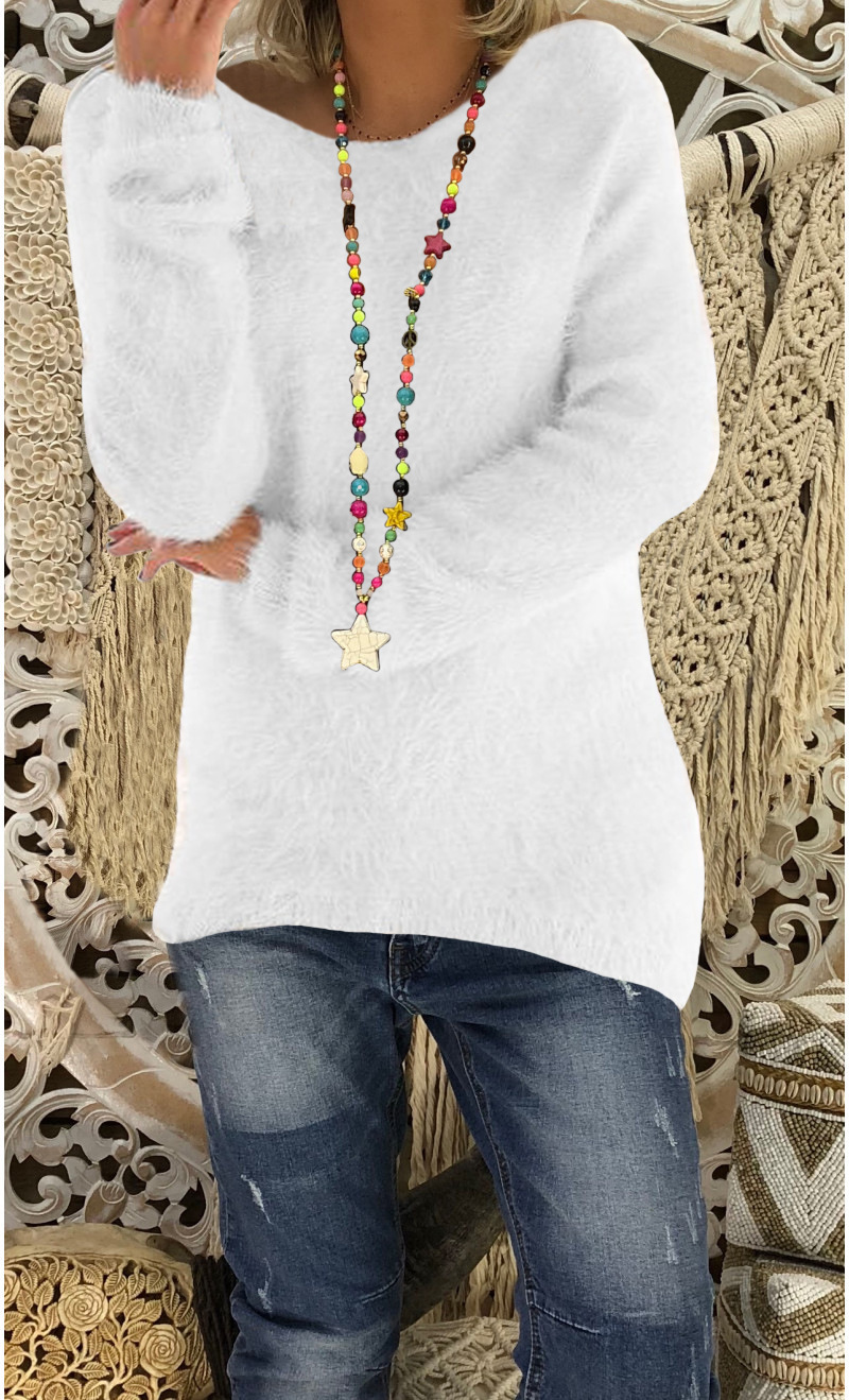 Women's Solid Color Long Sleeve Loose Knit Sweater