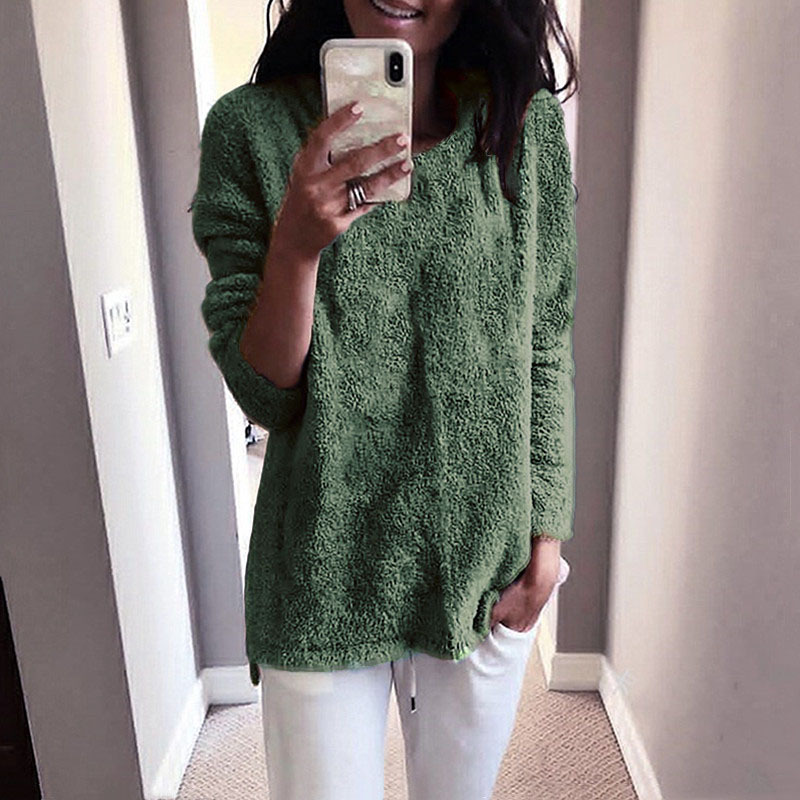 Women's Crewneck Knit Sweater Top