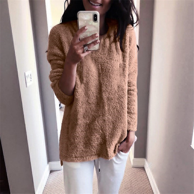 Women's Crewneck Knit Sweater Top