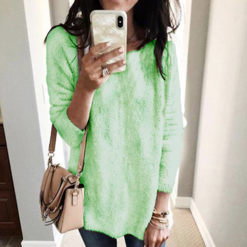 Women's Crewneck Knit Sweater Top