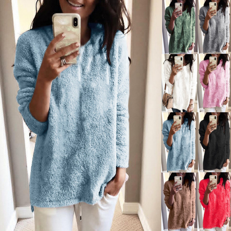 Women's Crewneck Knit Sweater Top