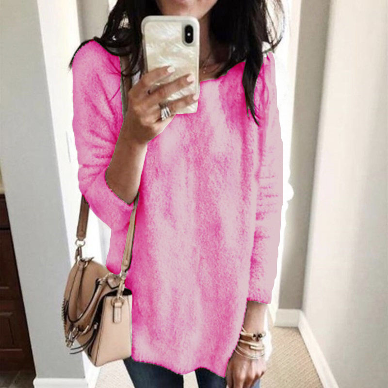 Women's Crewneck Knit Sweater Top