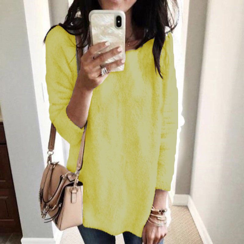Women's Crewneck Knit Sweater Top