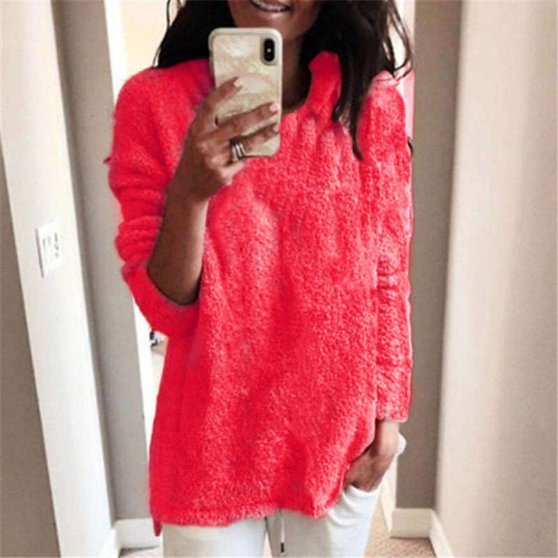 Women's Crewneck Knit Sweater Top