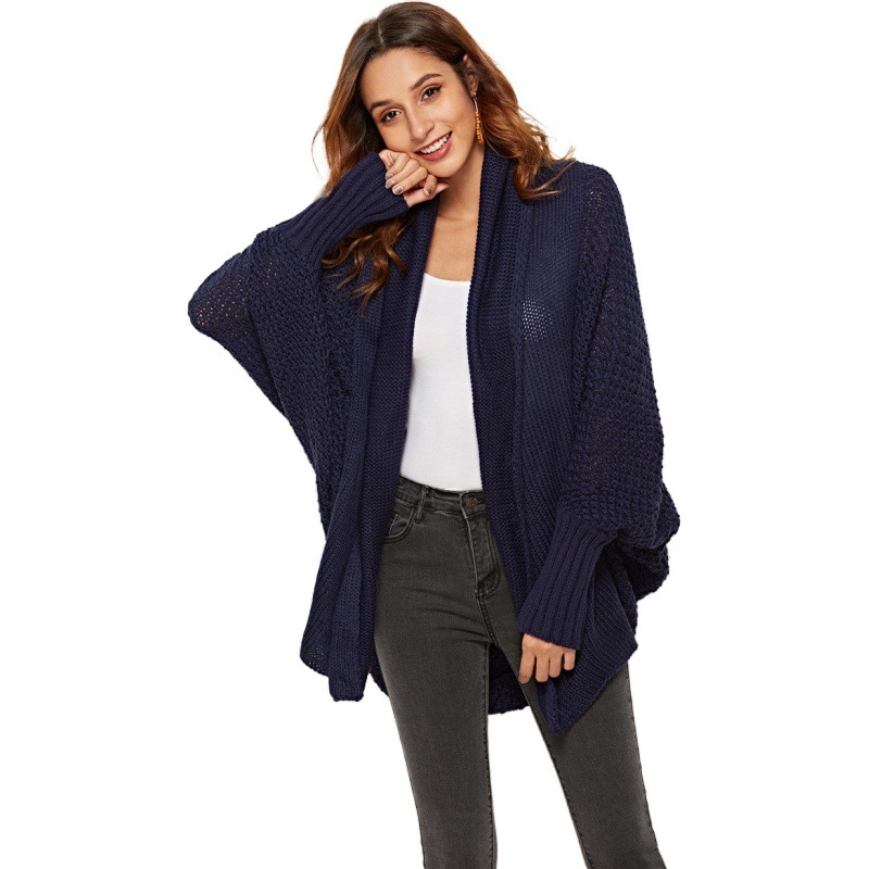 Women's Off-Shoulder Loose Knit Cardigan Sweater