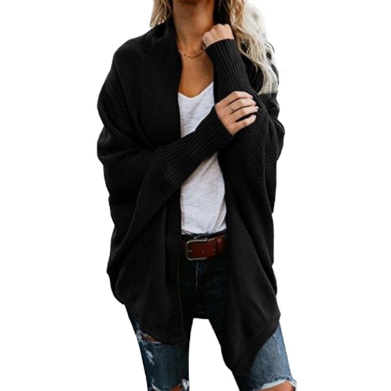 Women's Off-Shoulder Loose Knit Cardigan Sweater