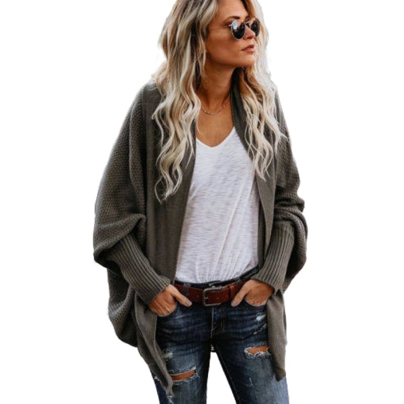 Women's Off-Shoulder Loose Knit Sweater Cardigan