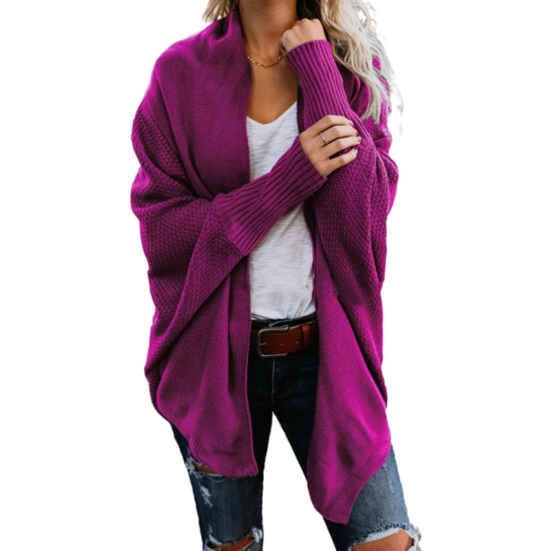 Women's Off-Shoulder Loose Knit Cardigan Sweater