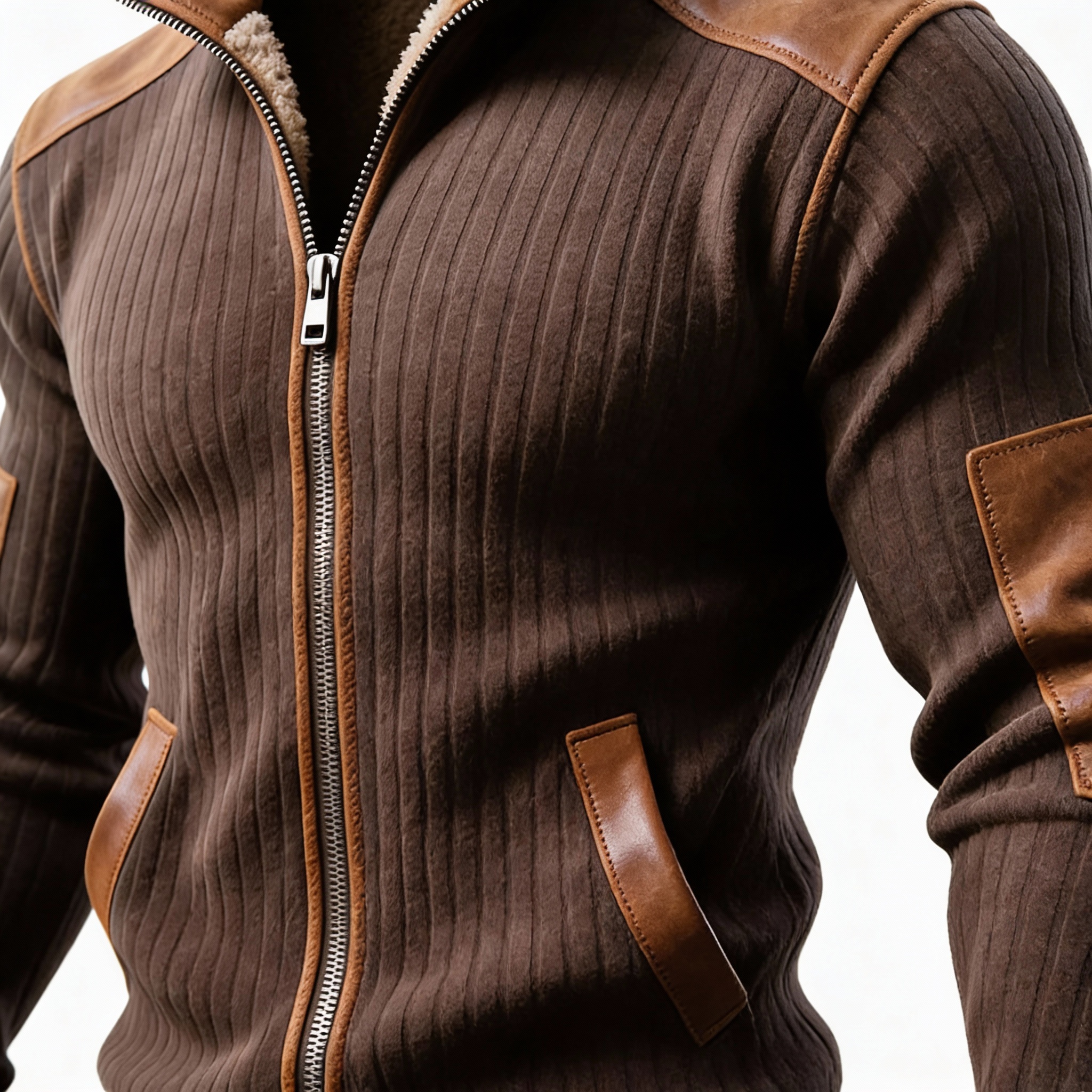 Sleek Leather Accents