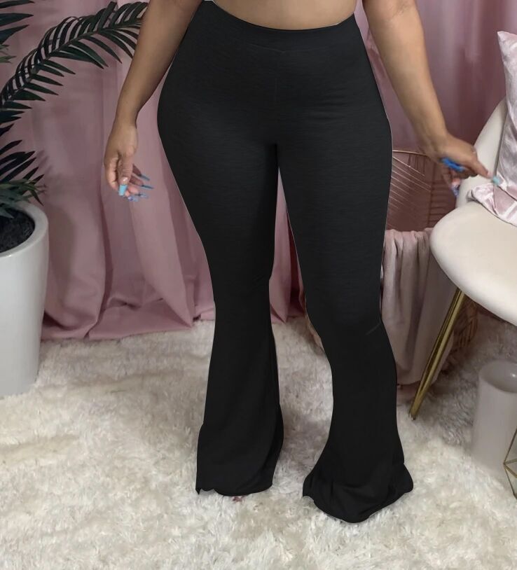 MH5012 Women's Sexy Slim Fit Flare Pants Casual Streetwear