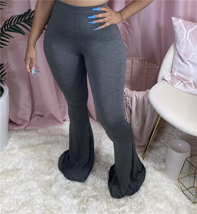 MH5012 Women's Sexy Slim Fit Flare Pants Casual Streetwear
