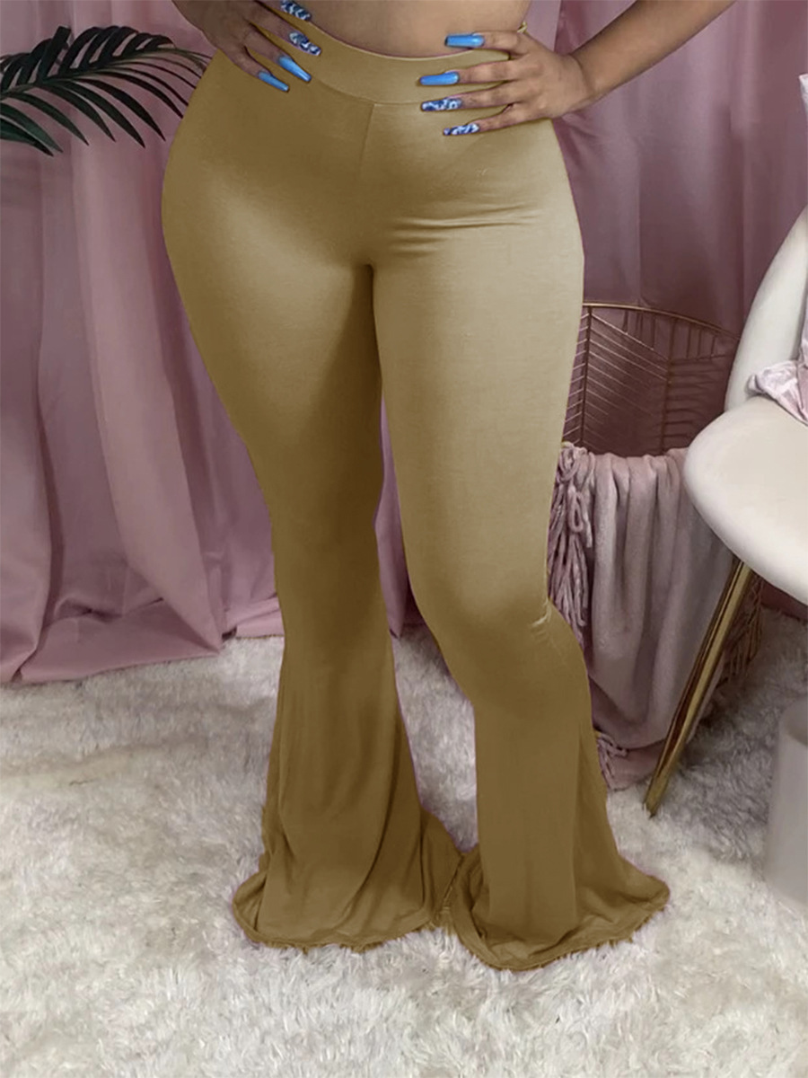 MH5012 Women's Sexy Slim Fit Flare Pants Casual Streetwear