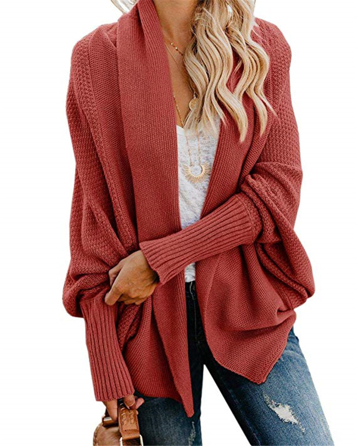 Women's Off-Shoulder Loose Knit Sweater Cardigan