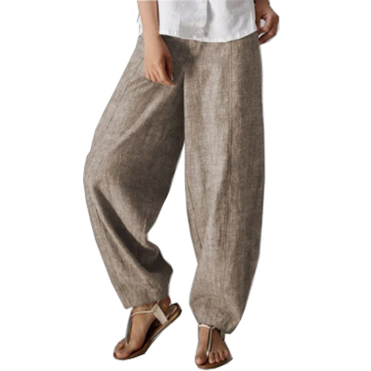 Women's High-Waist Wide-Leg Solid Casual Pants