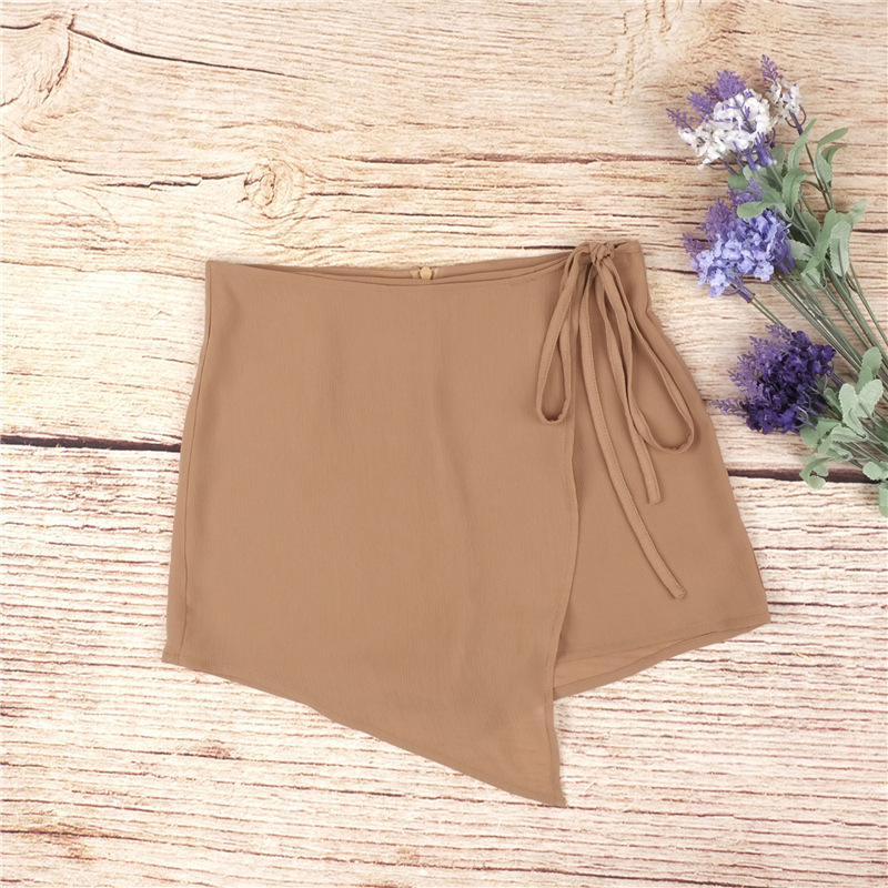 Women's Asymmetric Bandage Skirt Shorts Thin Summer Casual Pants
