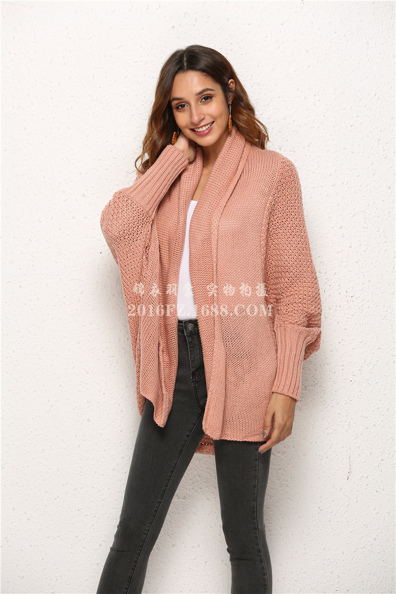 Women's Off-Shoulder Loose Knit Sweater Cardigan
