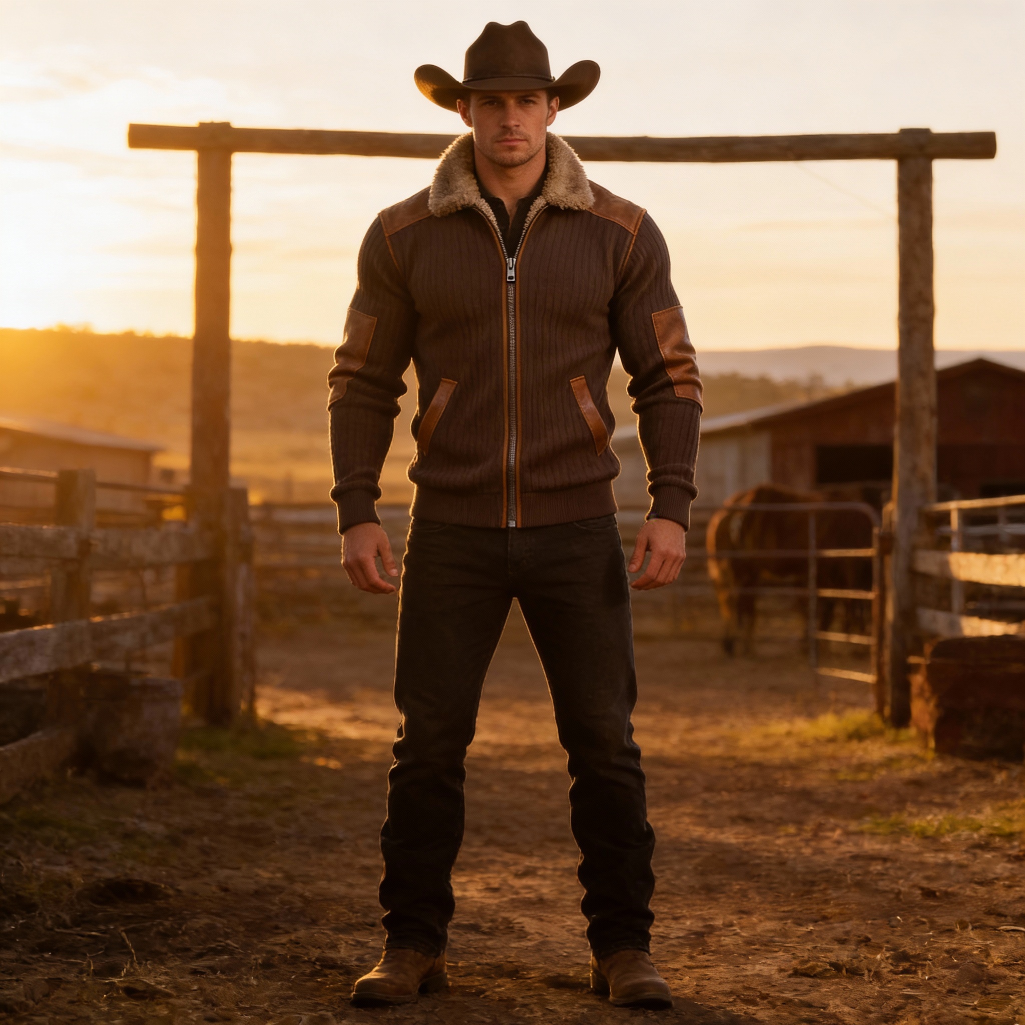 Ribbed Zip-Up Jacket Hero Shot