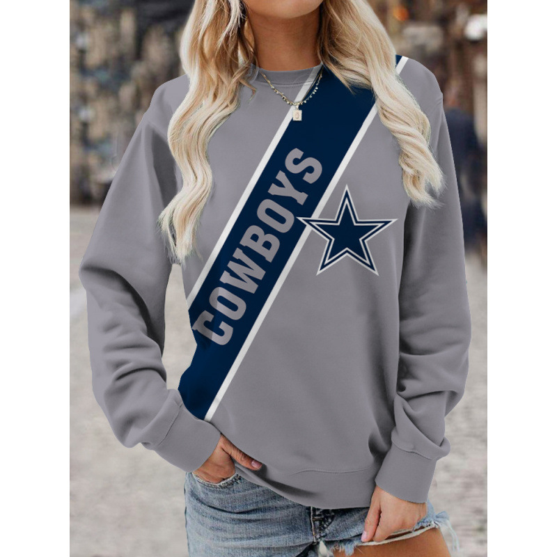 3D Print Crewneck Pullover Hoodie Women's Casual Sweatshirt