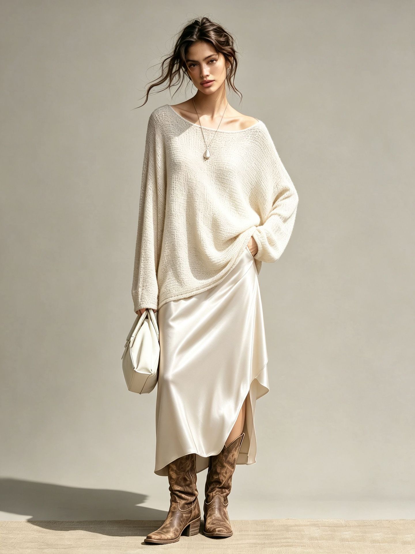 Women's Bohemian Off-Shoulder Top with Batwing Sleeves
