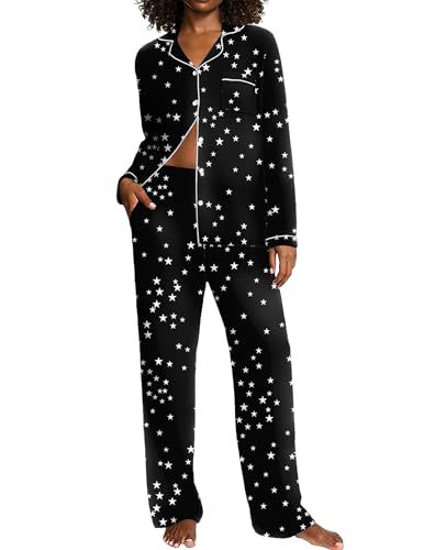 Women's Cuban Collar Printed Long Sleeve Shirt Set Casual Minimalist