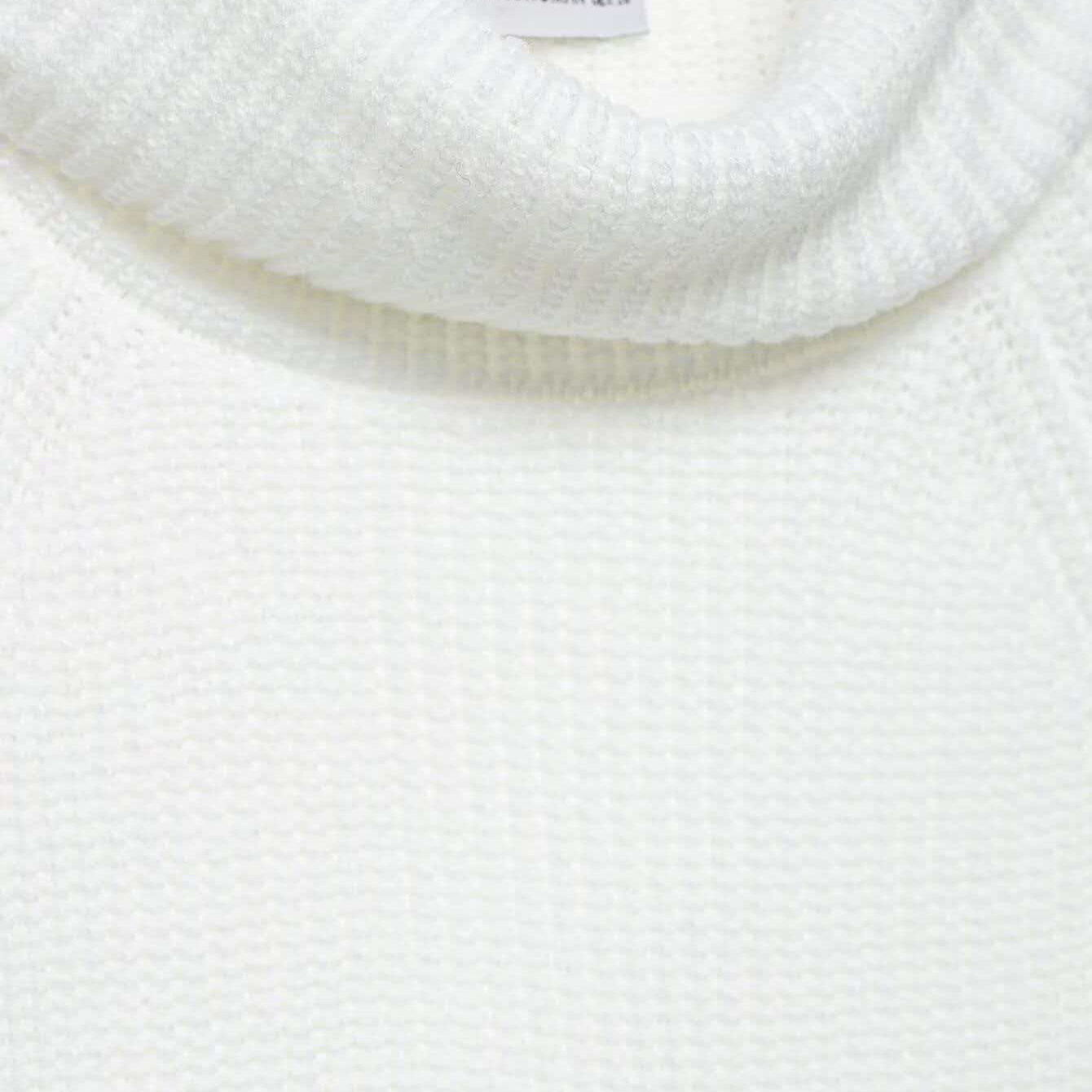 Women's High Neck Split Knit Sweater