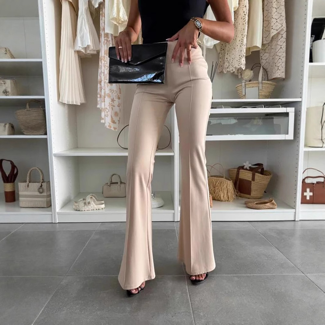 High-Waisted Flare Pants for Women, Tummy Control Butt-Lifting Slimming Long Pants