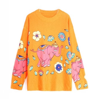 Women's Oversized Solid Knit Pullover Sweater