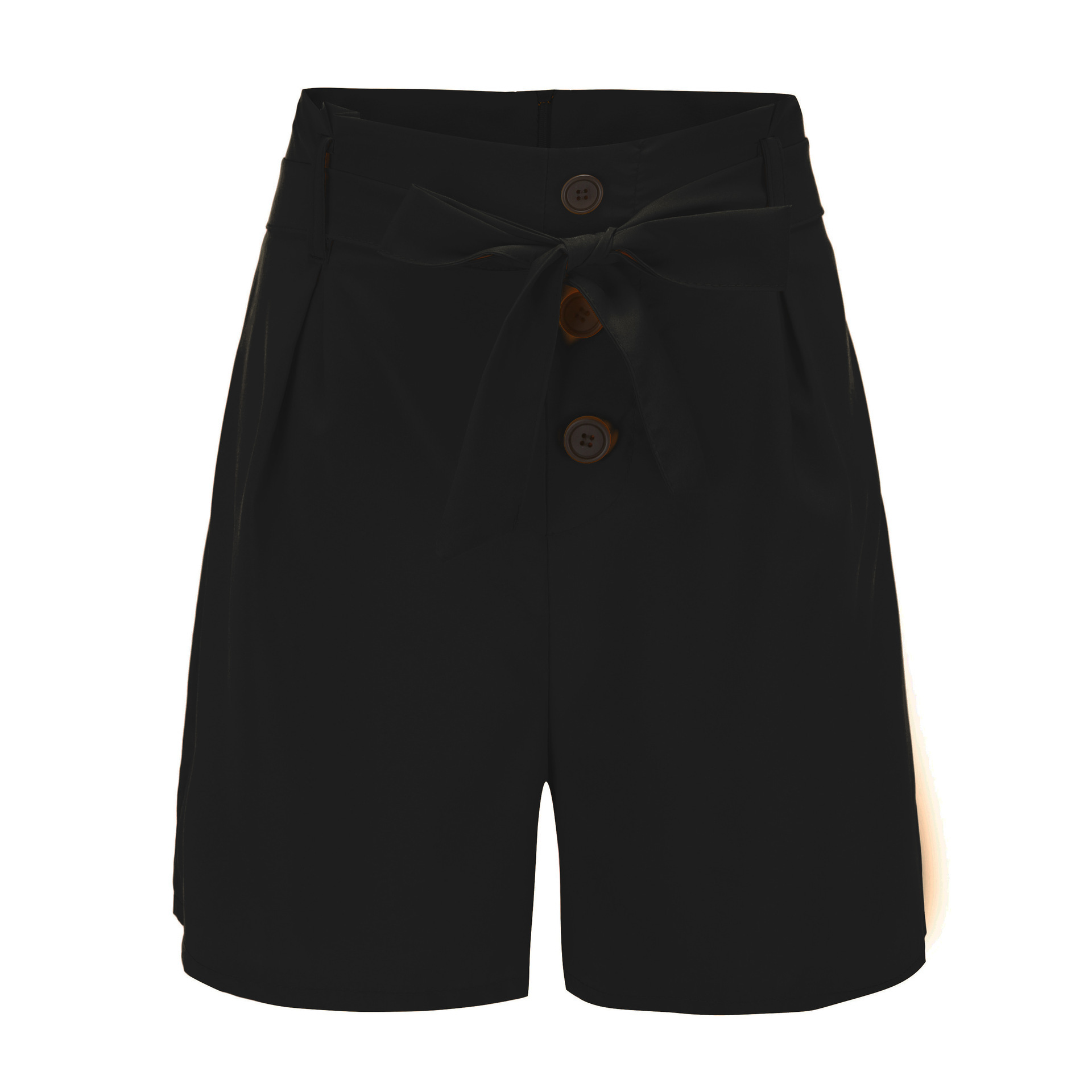 Women's High-Waist Belted Wide-Leg Shorts