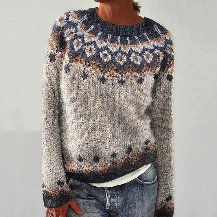 Women's Mystic Ancient Tribal Print Crewneck Sweatshirt