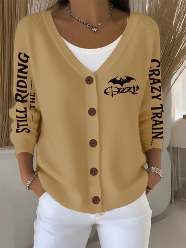 Casual Long-Sleeve Open-Front Cardigan Sweater