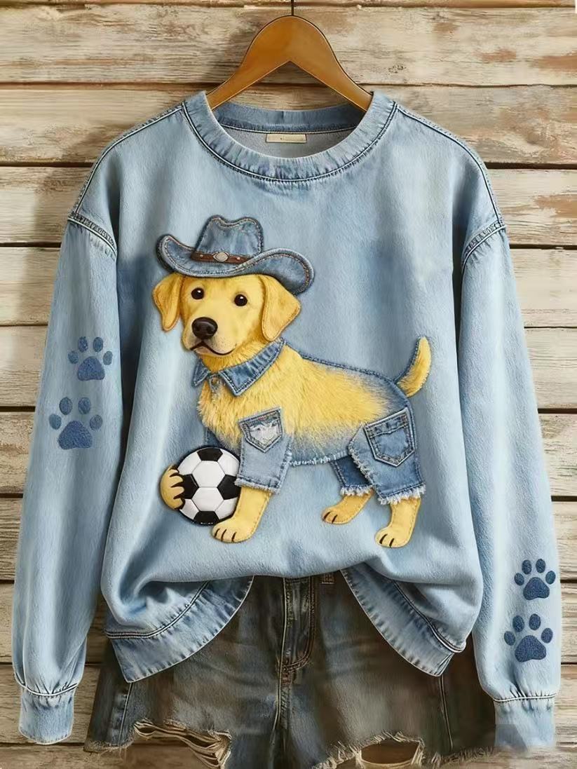 Women's Christmas Animal Print Sweatshirt